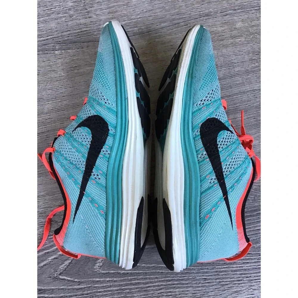 Nike Flyknit Lunar1 Sport Turquoise Pink Women's Sz 9.5 Running Shoes 554888-300